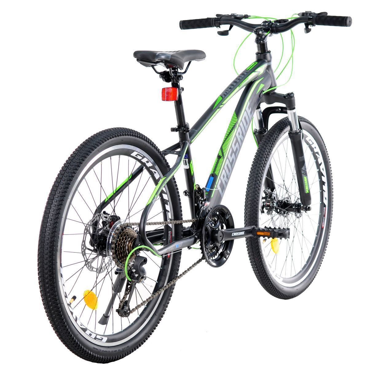 Гірський Велосипед Cro4ssride Matrix 24" 2026 салатний + подарунок