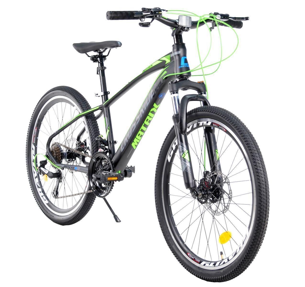 Гірський Велосипед Cro4ssride Matrix 24" 2026 салатний + подарунок