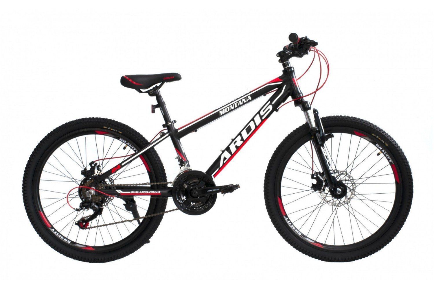 Горный велосипед Ardis Montana 24" красный + подарок