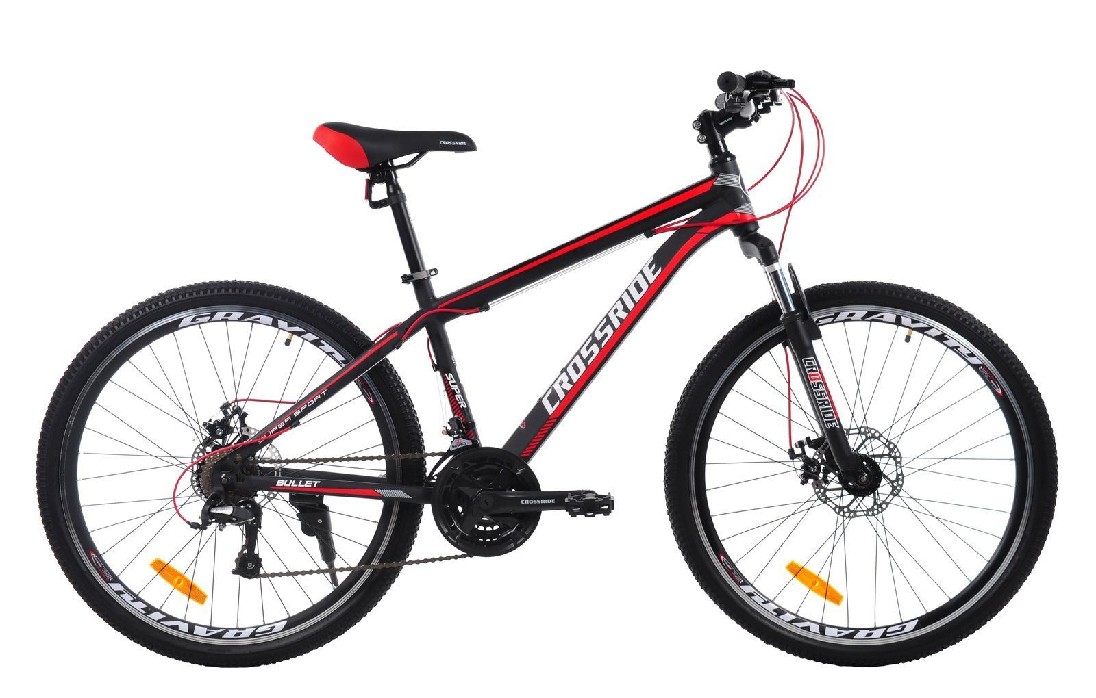 Горный велосипед Crossride BULLET 26" Красный 2025