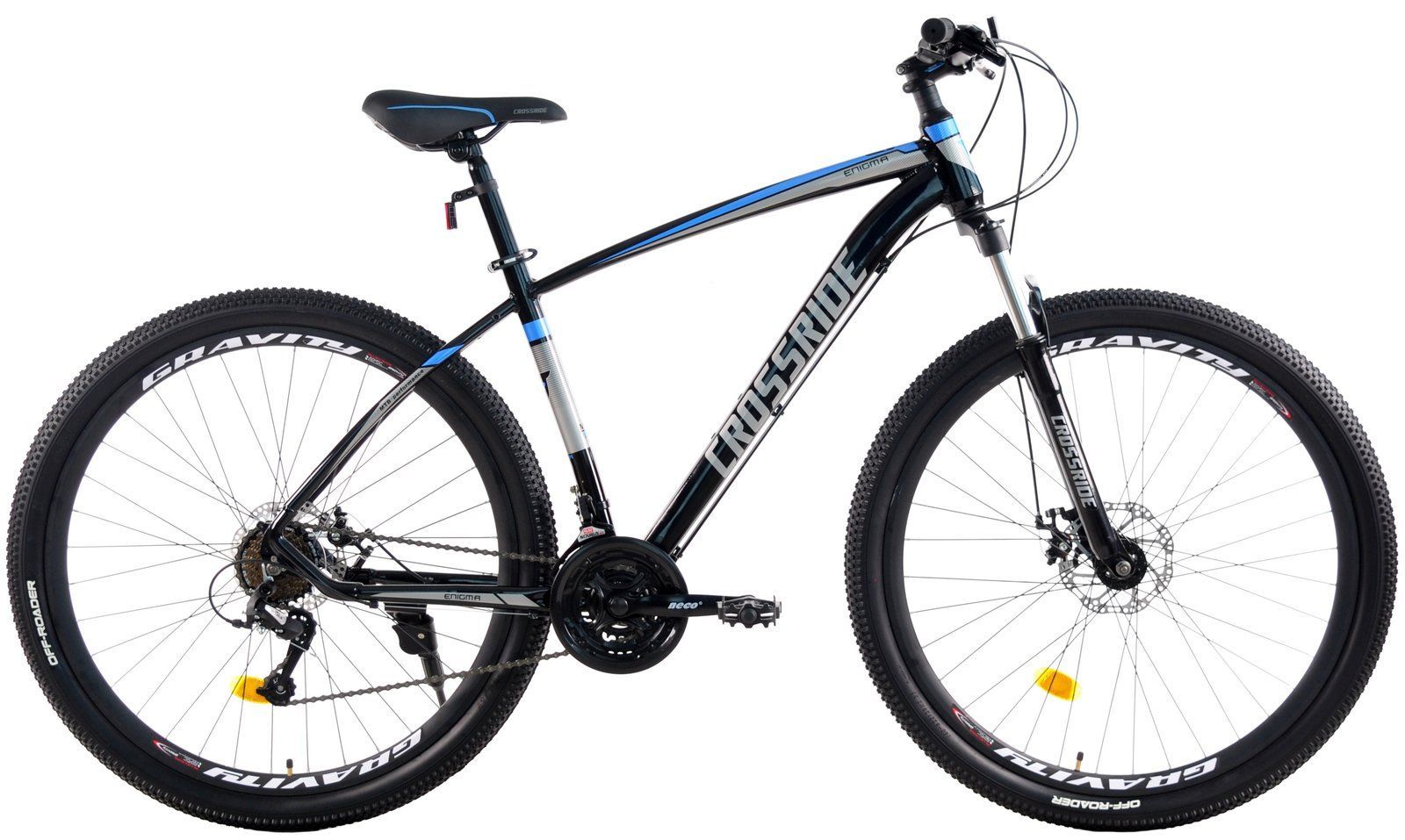 Гірський велосипед Crossride Enigma ECO 29" 2026 чорно-синій + Подарунковий Набір