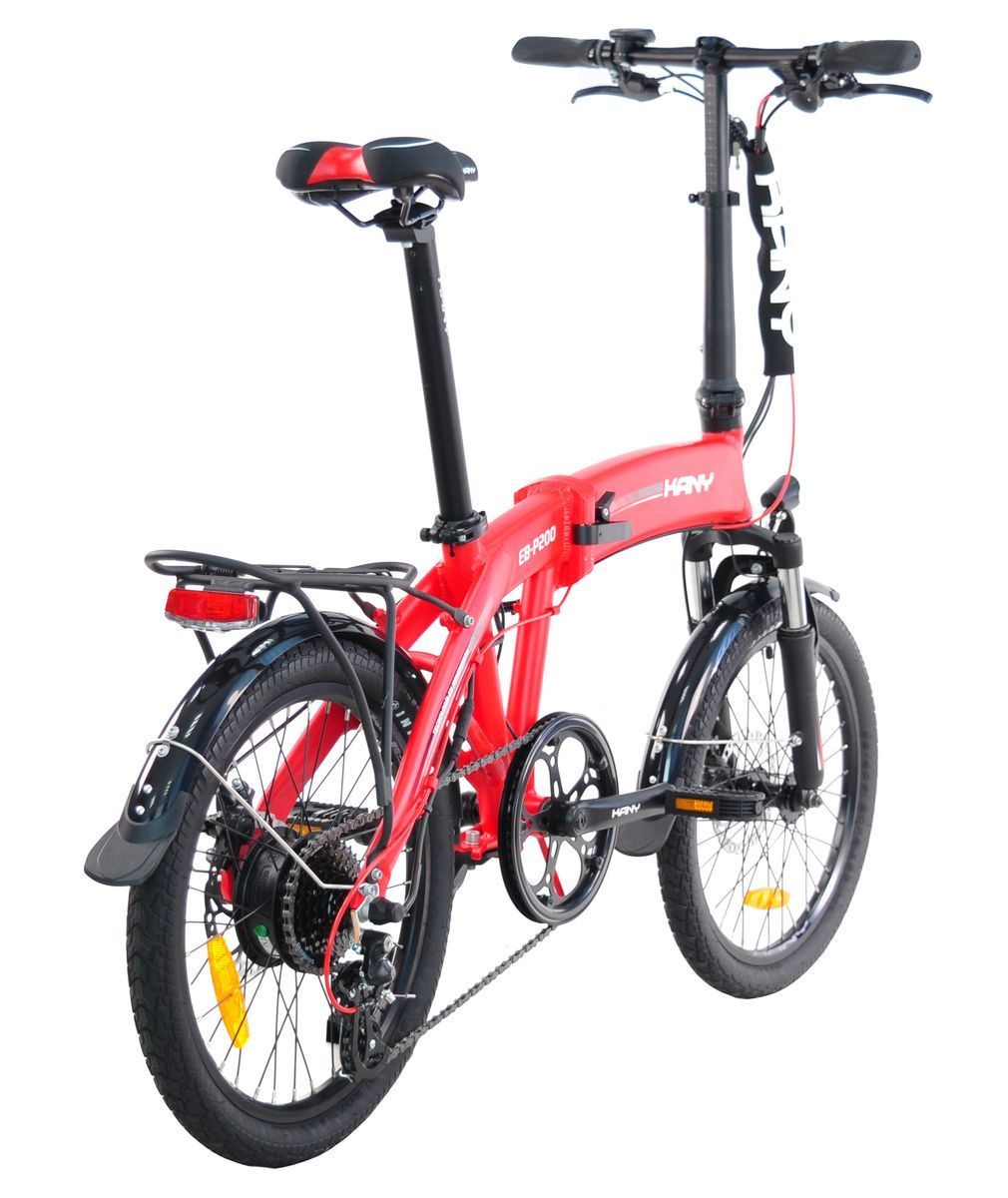 Електровелосипед складний Kany 20" FLD AL 250W червоний