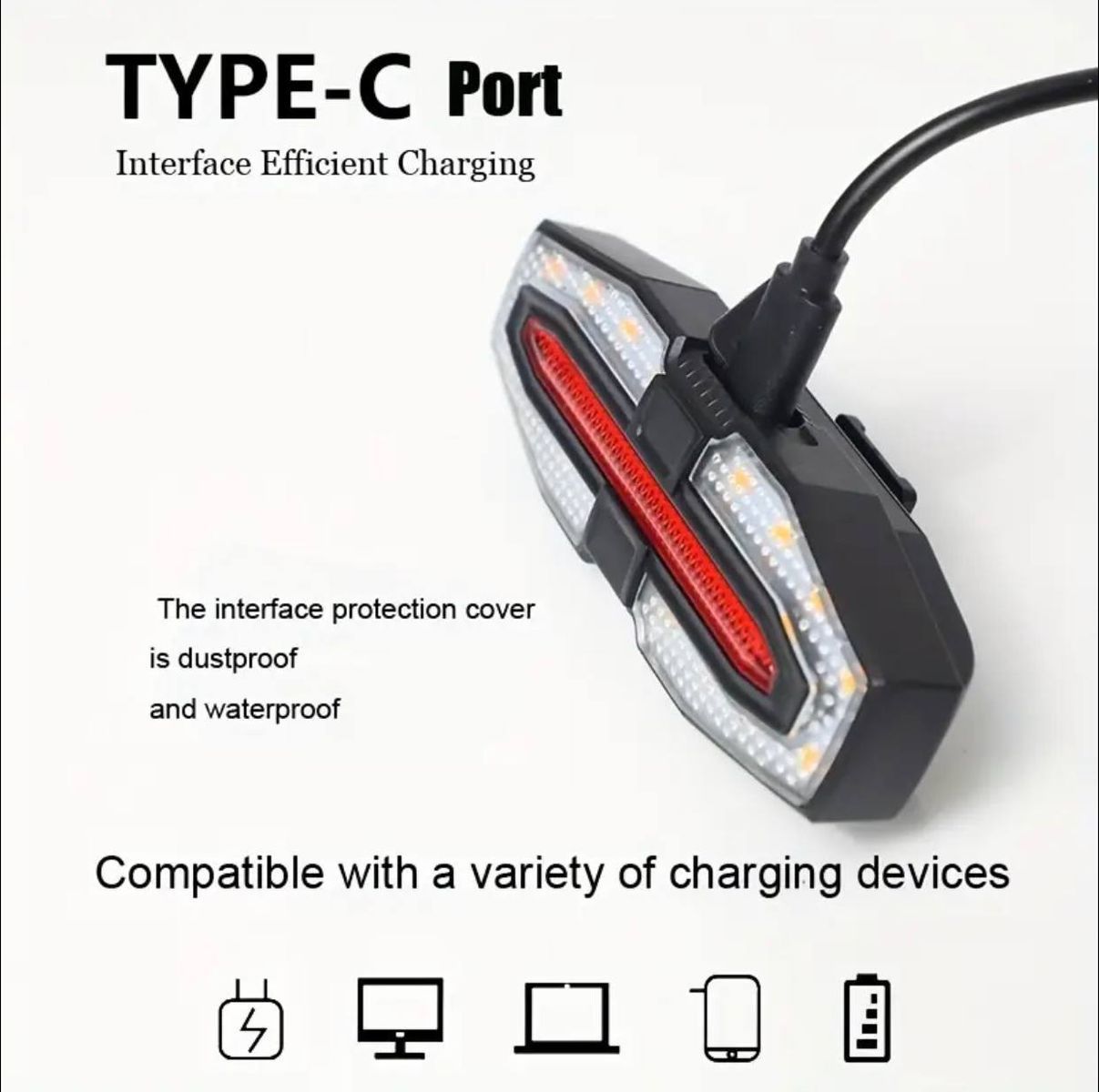 Вело-Стоп USB LY7510 з поворотами та пультом на руль