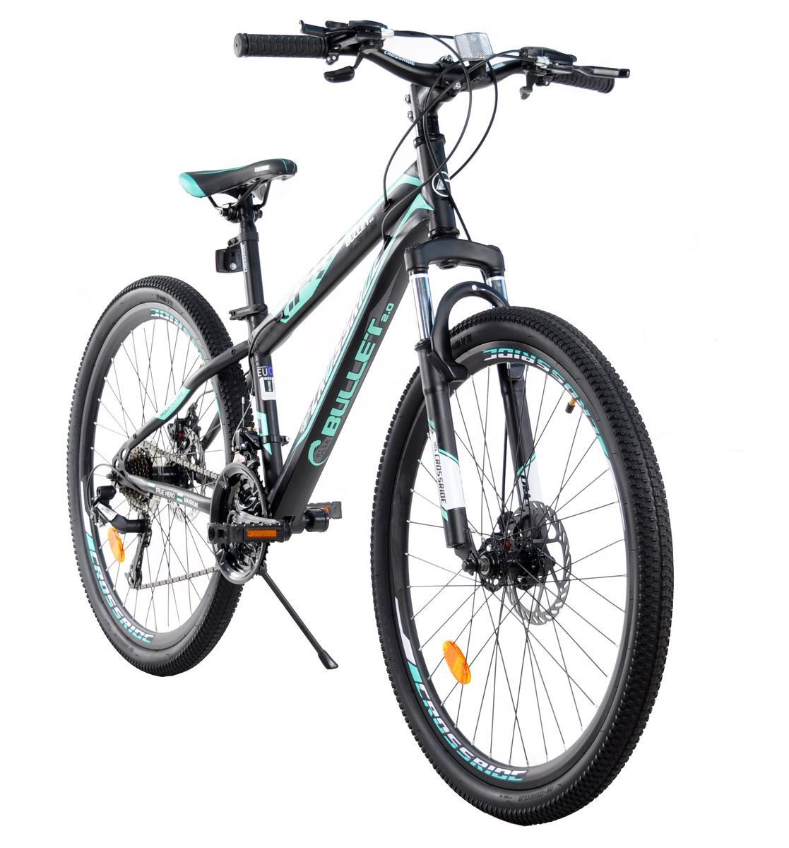 Велосипед Crossride Bullet 2.0 26" бірюзовий + подарунок