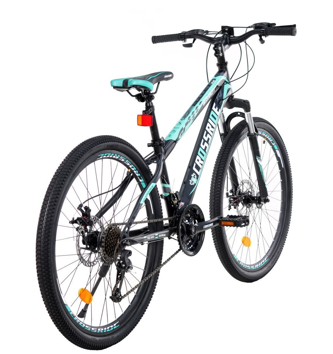 Велосипед Crossride Bullet 2.0 26" бірюзовий + подарунок