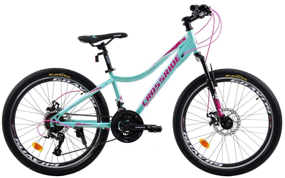 Велосипед Crossride Molly Lady 24" 2025 бірюзовий + Подарунок