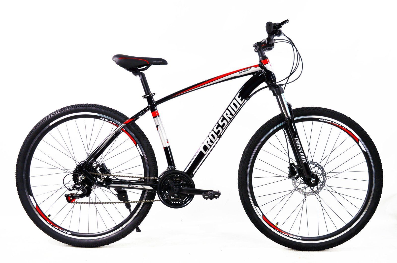 Горный велосипед Crossride Enigma 29" (gidro) 2026 чёрно-красный + Подарунковий Набір