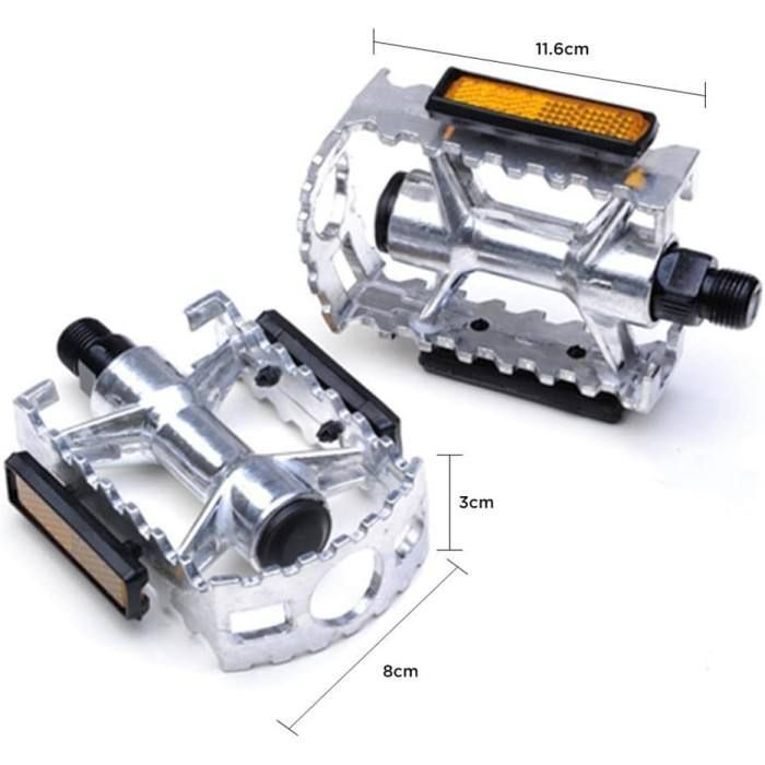 Педалі Aluminum Kenli "Шип" металік