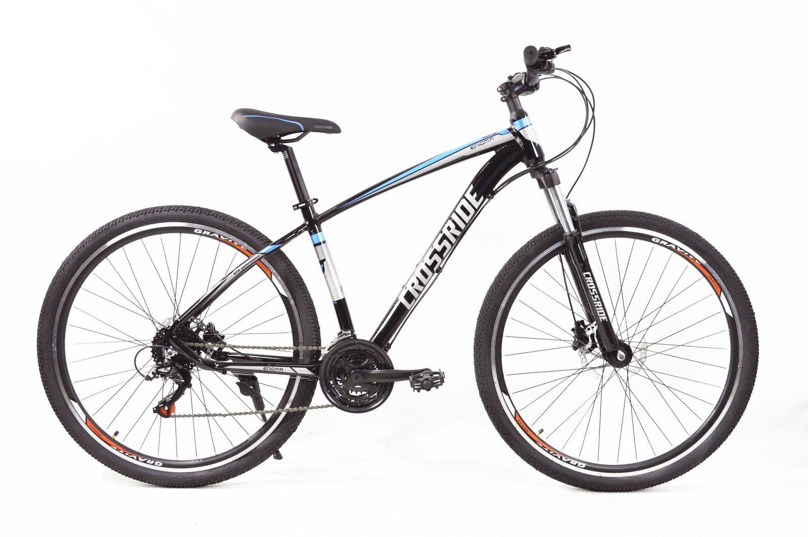 Горный велосипед Crossride Enigma 29" (gidro) 2026 чёрно-синий + Подарунковий Набір