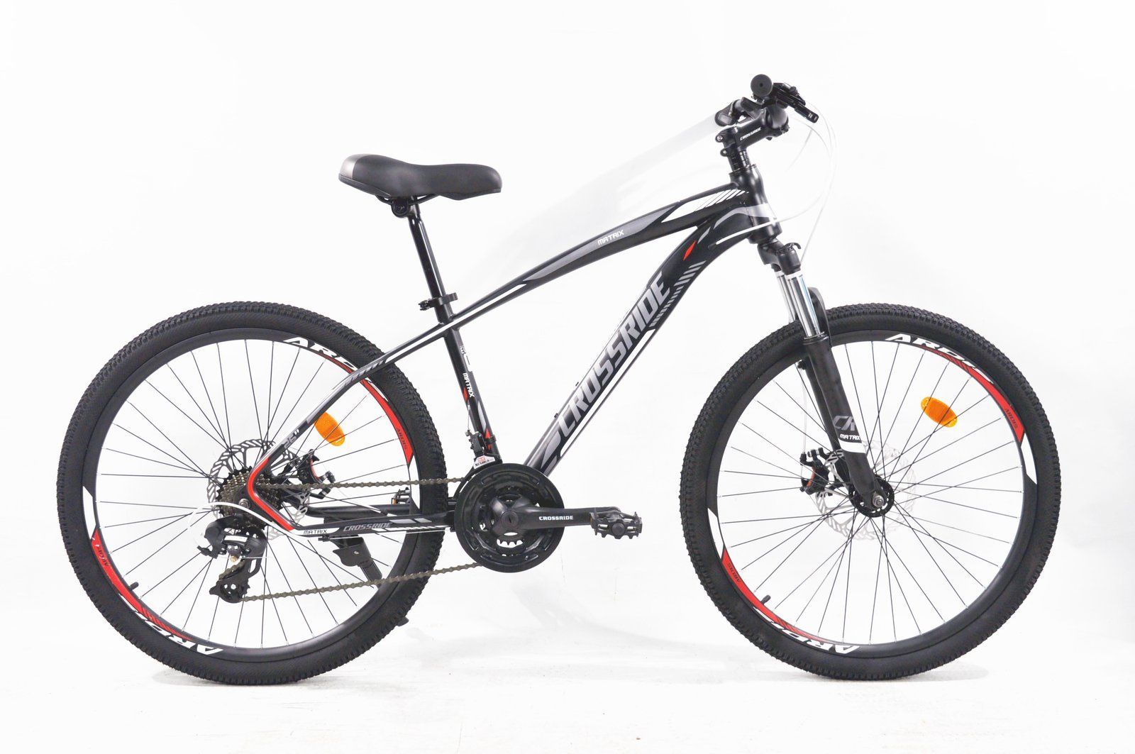 Горный Велосипед Crossride Matrix 26" 2026 черно-белый + подарок