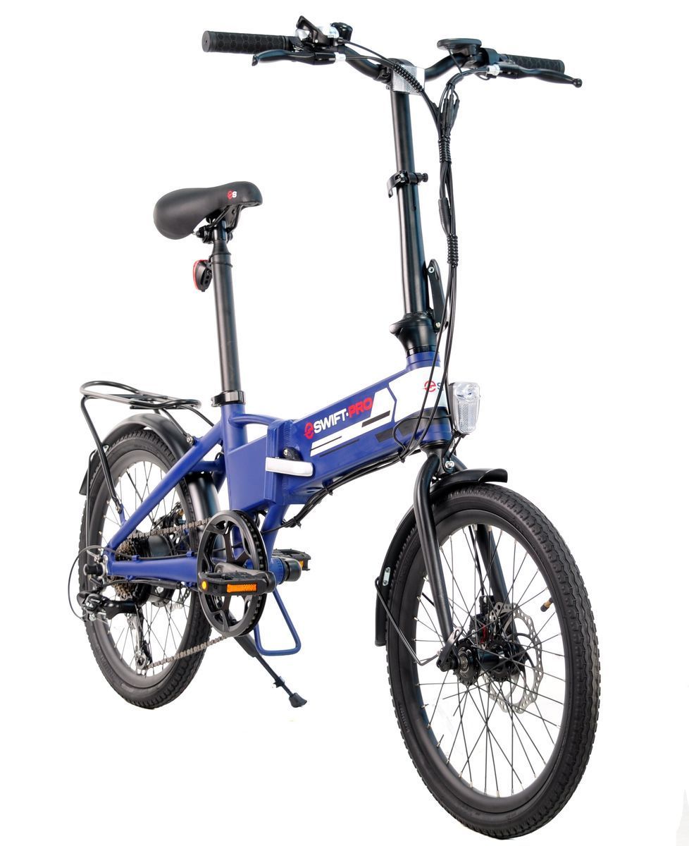 Електровелосипед Складний SWIFT.PRO "ROCK008" E-BIKE 20" 250W синій