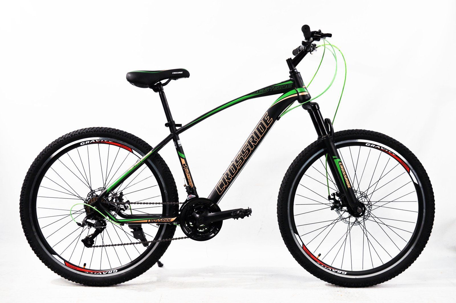 Гірський велосипед Crossride Westside 27,5" 19" Зелений