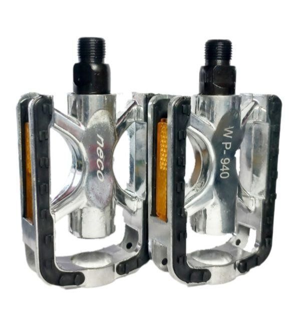 Педалі Neco Aluminium , WP-940, чорно/срібні